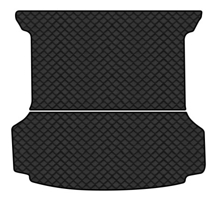 Килимок з екошкіри в багажник авто EVAtech для ID.6 Crozz PRO 7 seats Volkswagen 2021 1 покоління SUV China (VW43843BE2BBLB) - Фото 1