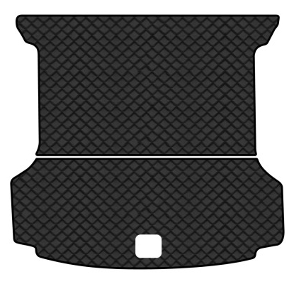 Килимок з екошкіри в багажник авто EVAtech для ID.6 Crozz PRO 7 seats Volkswagen 2021 1 покоління SUV China (VW43843BG2BBLB) - Фото 1