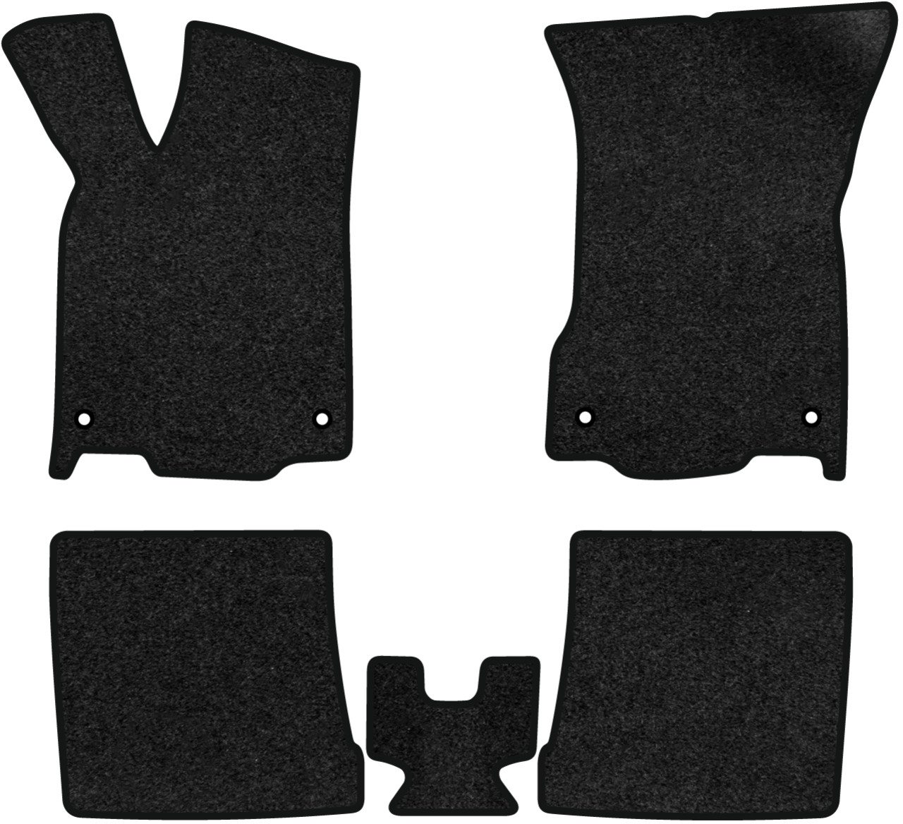 Коврики ворсовые в салон авто EVAtech Premium для Volkswagen Polo (III) 5-doors 1994-2001 3 поколение Htb EU черный кант (VW44220C5AV4VPB) - Фото 1