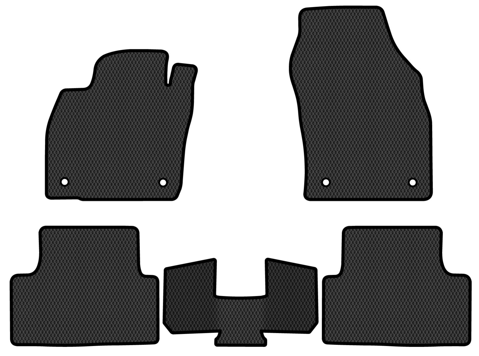 EVA коврики в салон авто EVAtech для T-Cross Volkswagen 2019 1 поколение SUV EU (VW51295CG5AV4RBB) - Фото 1