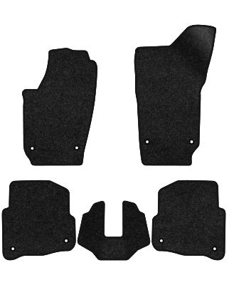 Коврики ворсовые в салон авто EVAtech Premium для Volkswagen Polo (IV) 3-doors 2001-2009 4 поколение Htb EU черный кант (VW12025CBK5TL8VPB) - Фото 1