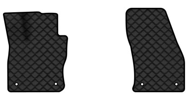 Коврики из экокожи в салон авто передние EVAtech ECO для Tiguan Allspace 7 seats Volkswagen 2016-2020 1 поколение SUV USA VW1727AQ2AV4BBLB - Фото 1