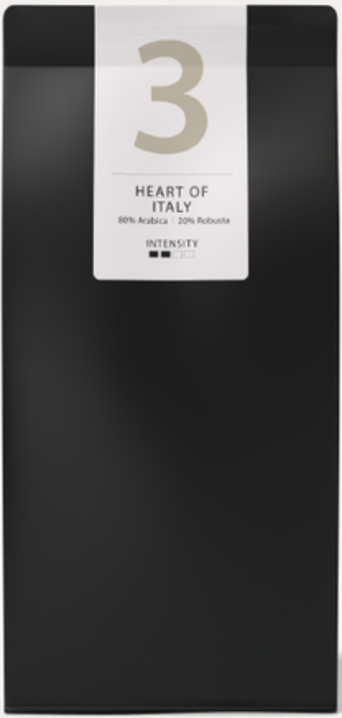 Кава в зернах One Love смажена з кофеїном WMF Heart of Itali 500 г - Фото 1