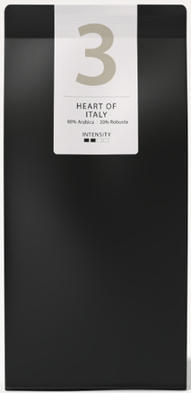 Кофе в зернах One Love обжаренный с кофеином WMF Heart of Itali 1 кг - Фото 1