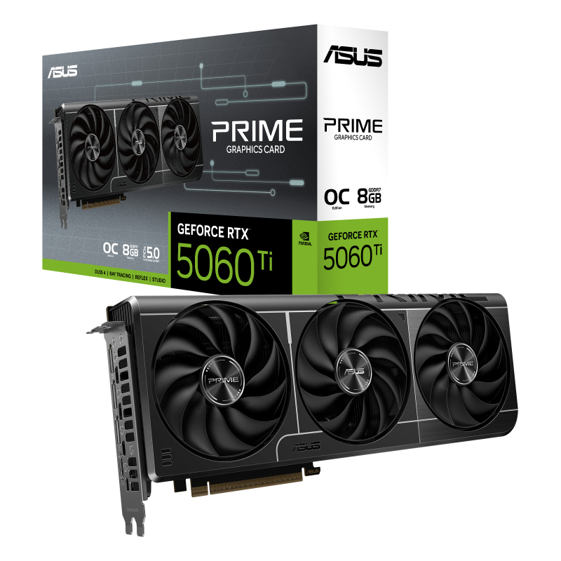 Відеокарта Asus GeForce RTX 5060 Ti 8GB GDDR7 (PRIME-RTX5060TI-O8G) - Фото 1