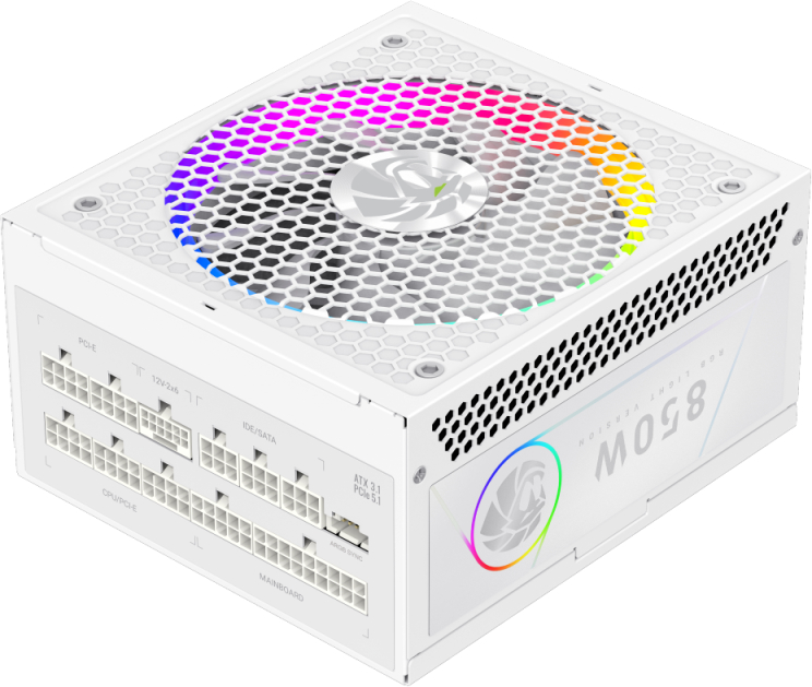 Блок живлення для ПК Gamemax RGB PRO 850G WH - Фото 1