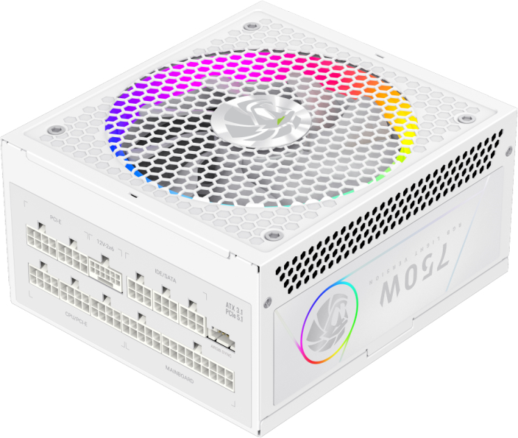 Блок живлення для ПК Gamemax RGB PRO 750G WH - Фото 1