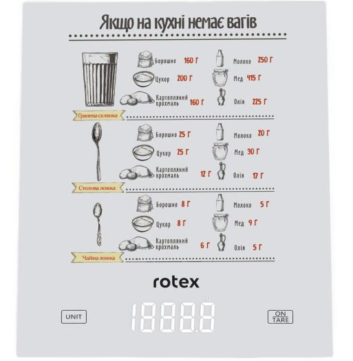 Весы кухонные Rotex RSK15-W - Фото 1