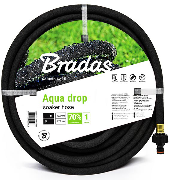 Шланг поливочный BRADAS AQUA-DROP 1/2" 25 м (WAD1/2025) - Фото 1