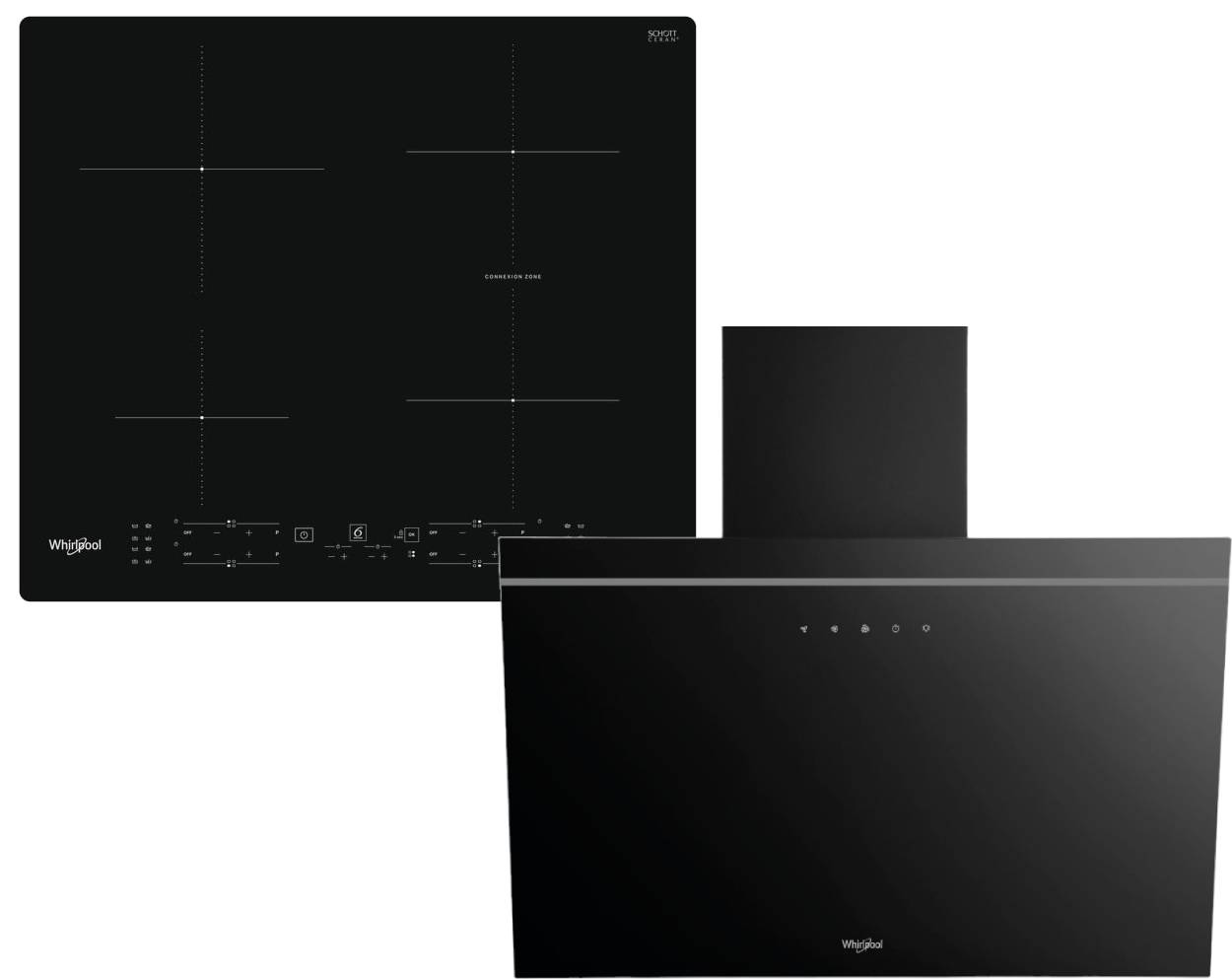 Комплект техніки Whirlpool Варильна поверхня + Витяжка декоративна Whirlpool WB B8360 NE + AKR62FLTK