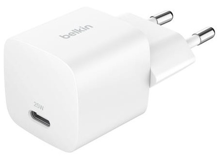 Сетевое зарядное устройство Belkin 25Вт USB-С PD PPS White (WCA012KQWH) - Фото 1