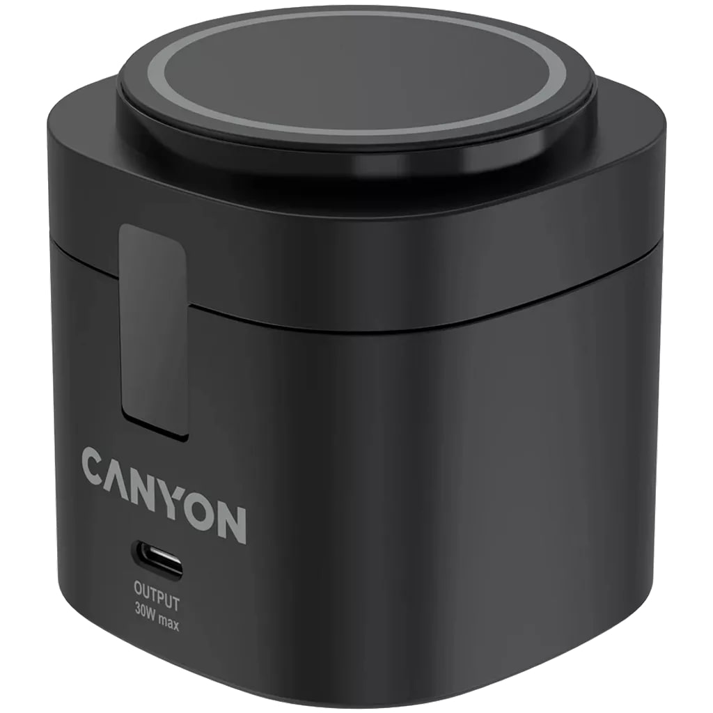 Беспроводное зарядное устройство Canyon OnCharge 405 Black 4-в-1 (CNS-WCS405BW/A) - Фото 1