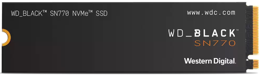 SSD-накопитель внутренний Western Digital SN770 1TB M.2 2280 NVME PCIe 4.0 x4 Black (WDS100T3X0E) - Фото 1