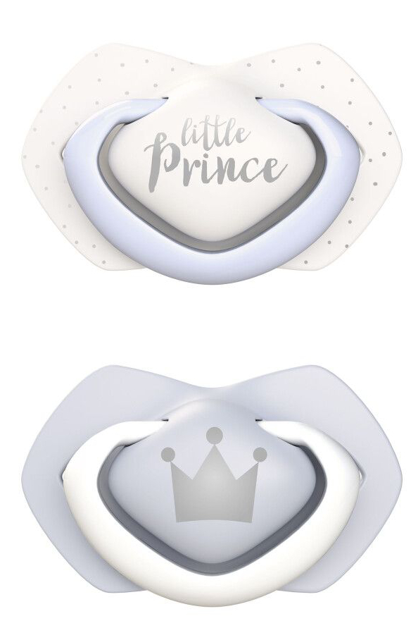 Симетрична пустушка Canpol babies ROYAL BABY 6-18 міс 2 шт. блакитна (22/651_blu) - Фото 1