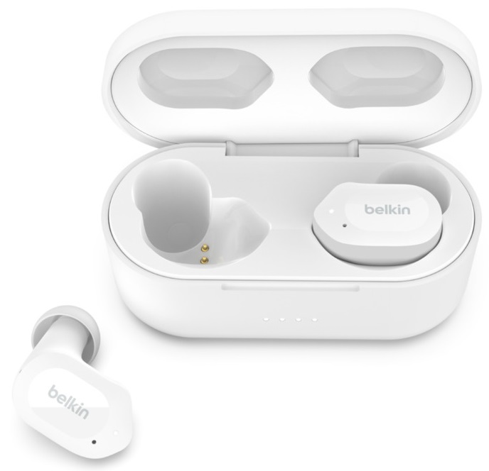 Наушники вкладыши беспроводные TWS Belkin Soundform Play True Wireless White (AUC005BTWH) - Фото 1