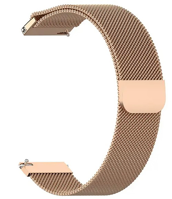 Ремешок для смарт-часов BeCover Milanese Style Xiaomi Mi Watch 20mm/Garmin Vivoactive 3S/4S/Venu2С/CanyonCNS-SW71SS/Mobvoi TicWatchC2/With.Activite/HUAWEIHONOR S1 (707688) - Фото 1
