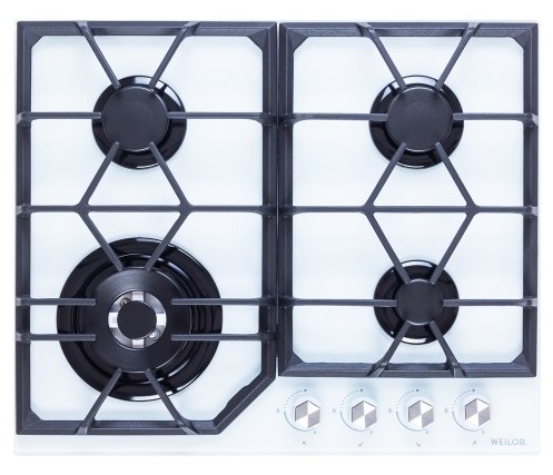 Варильна поверхня газова Weilor GG W604 WH - Фото 1