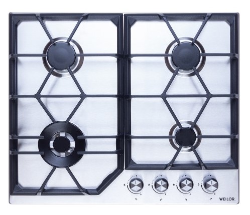 Варочная панель газовая Weilor GM W604 SS - Фото 1