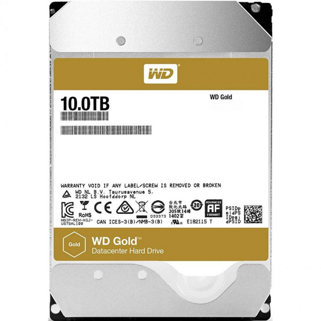 Жорсткий диск внутрішній Western Digital Gold Enterprise Class 10 TB 7200rpm 256MB 3.5" SATA III (WD102KRYZ) - Фото 1