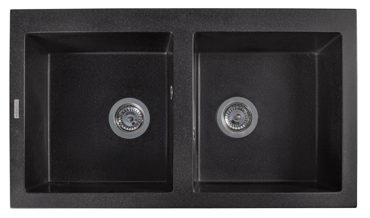 Купить Мойка кухонная Miraggio WESTEROS Black Shine - Фото 1 Мойка кухонная Miraggio WESTEROS Black Shine - Фото 1