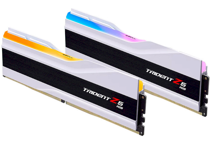 Память DDR G.Skill Trident Z5 RGB White DDR5-7200 32GB (2x16GB) (F5-7200J3445G16GX2-TZ5RW) - Фото 1