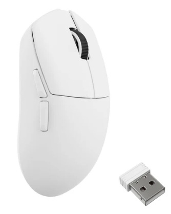 Мышь беспроводная Lemokey G1 USB-A/USB-C/WL/BT 8K White (G1-A2) - Фото 1