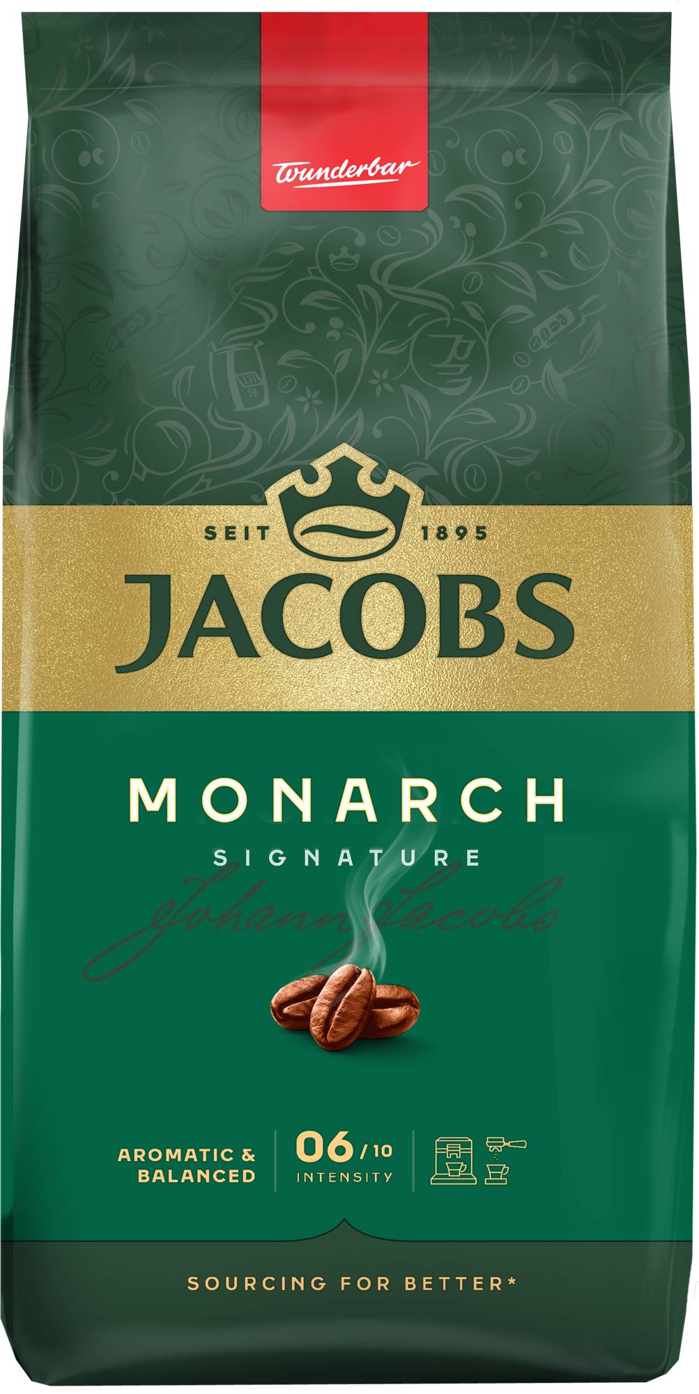 Кофе в зернах Jacobs Monarch 1 кг - Фото 1