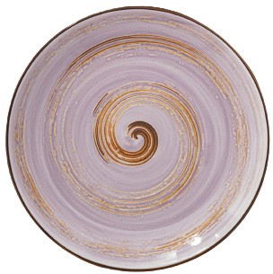 Тарелка обеденная Wilmax Spiral Lavander 25.5 см (WL-669714 / A) - Фото 1