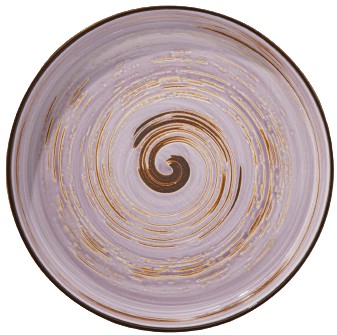 Тарелка обеденная Wilmax Spiral Lavander 23 см (WL-669719 / A) - Фото 1
