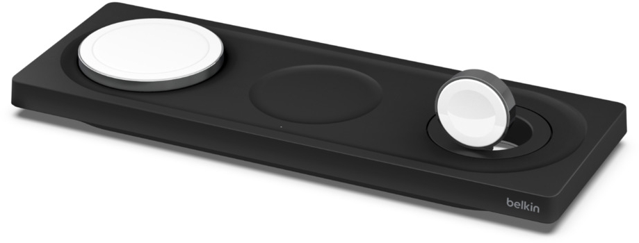 Беспроводное зарядное устройство Belkin MagSafe 3in1 Black (WIZ016VFBK) - Фото 1