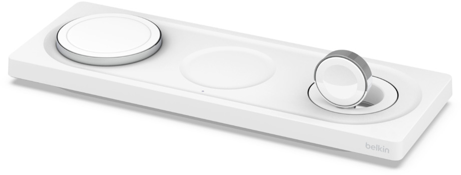Беспроводное зарядное устройство Belkin MagSafe 3in1 White (WIZ016VFWH) - Фото 1