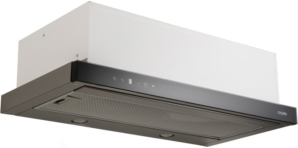 Вытяжка встраиваемая Akpo WK-7 Light Glass Touch 700 Inox+Black 60 - Фото 1