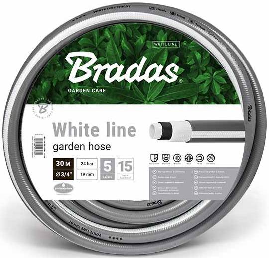 Шланг поливочный BRADAS NTS White 1/2" 50 м (WWL1/250) - Фото 1