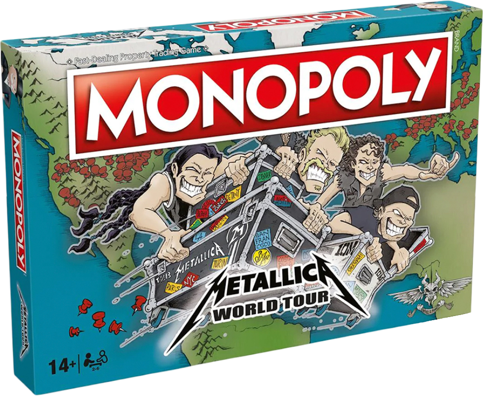 Купити Настільна гра (12+) Winning Moves METALLICA Monopoly (WM01868-EN1-6) - Фото 1 Настільна гра (12+) Winning Moves METALLICA Monopoly (WM01868-EN1-6) - Фото 1