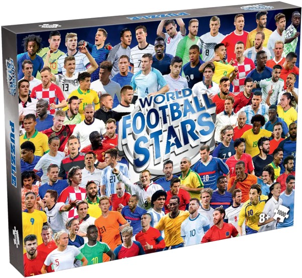 Пазли картонні (8 +) Winning Moves World Football Stars 1000 шт. (5036905052788) - Фото 1