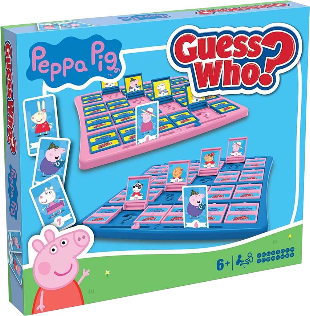 Настільна гра карткова (5-7 років) Winning Moves PEPPA PIG Guess Who (WM05293-ML1-6) - Фото 1