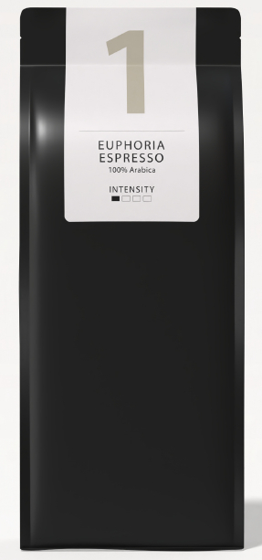 Кава в зернах One Love смажена з кофеїном WMF Euphoria Espresso, 1 кг - Фото 1