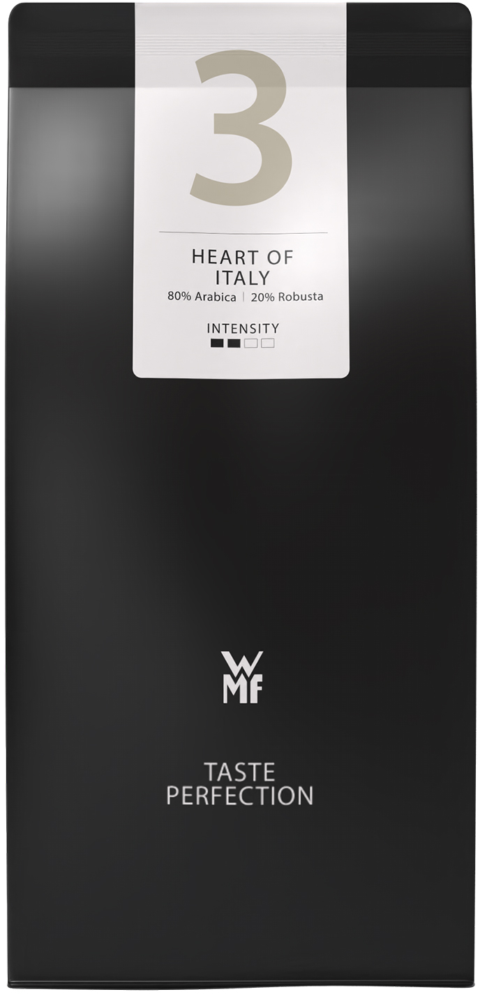 Кава в зернах WMF смажена з кофеїном Heart of Italy 500 г - Фото 1