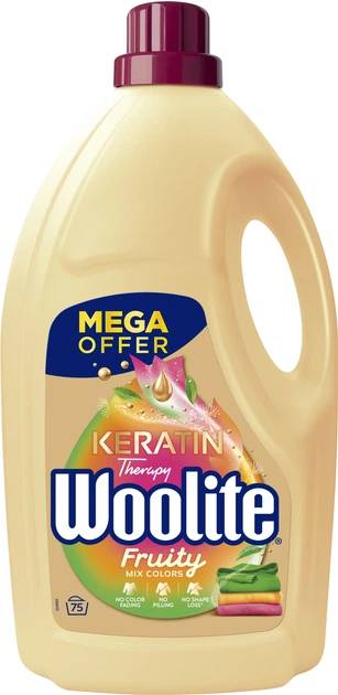 Гель для прання Woolite Fruity з посиленим ароматом для кольорових тканин з кератином,  4,5л