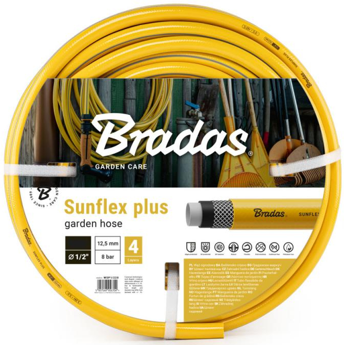Шланг поливочний BRADAS 1/2" 30 м SUNFLEX PLUS (WSP1/230) - Фото 1