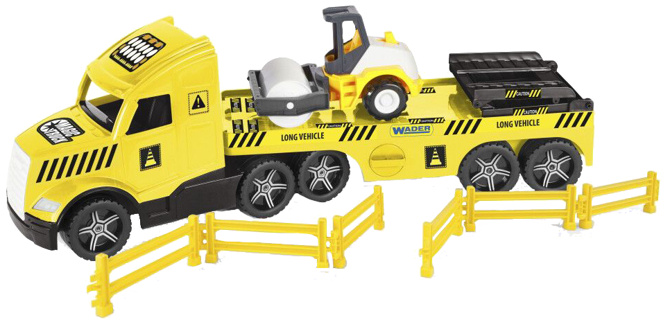 Наземная спецтехника Wader Magic Truck Technic с катком (36451) - Фото 1