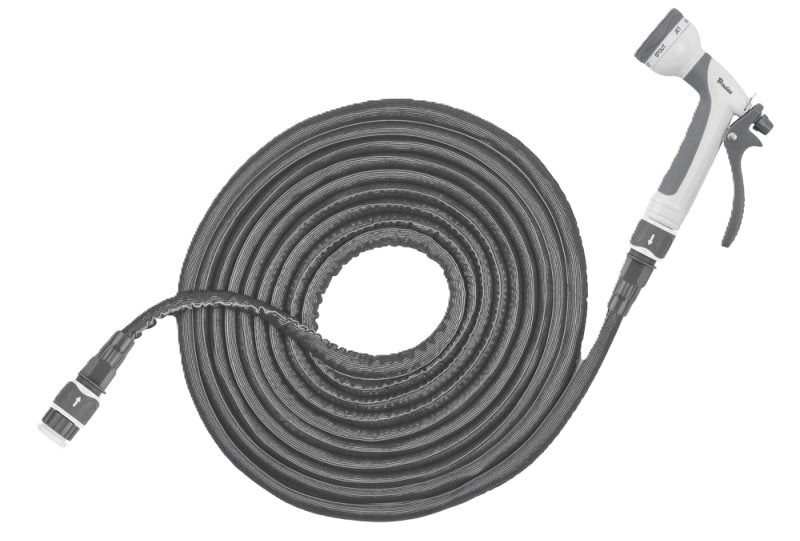 Набір для поливу BRADAS TWIST HOSE 6-12 м Сірий (WTW612GY) - Фото 1
