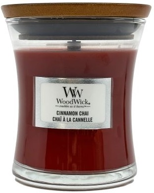 Свеча стекло Woodwick Mini Cinnamon Chai (Чай с корицей) 85г (98104E) - Фото 1