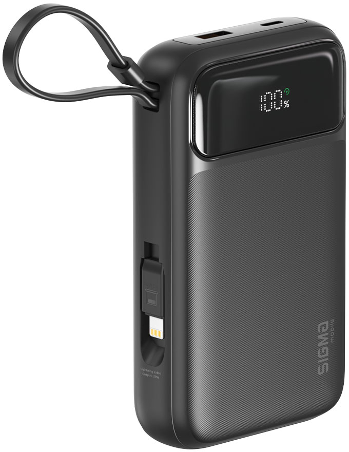 Батарея мобільна Sigma mobile X-power SI20A8QL-MAG black, (20000mAh, QC22.5W), Magsafe - Фото 1