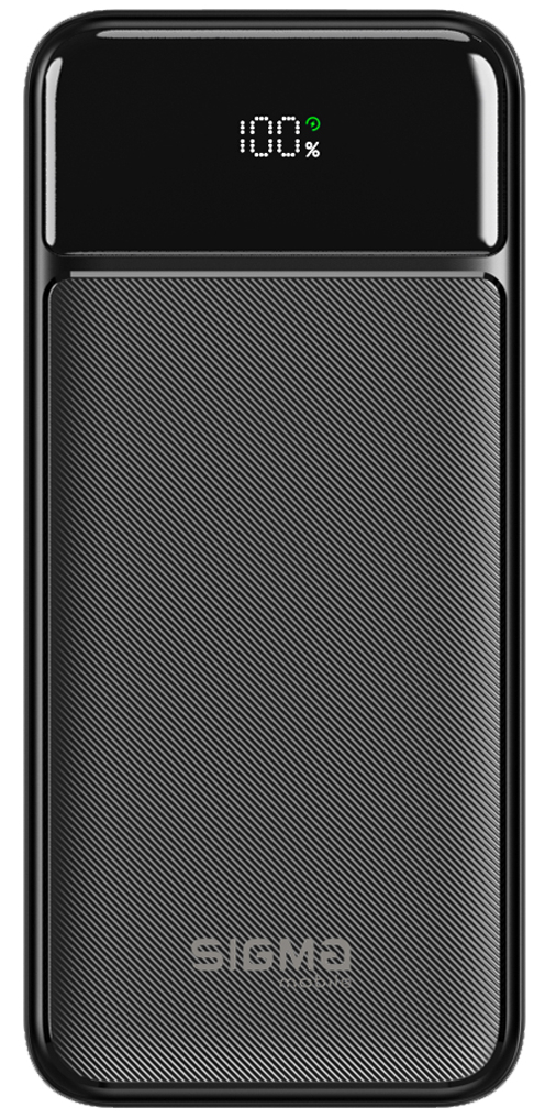 Батарея мобильная Sigma X-power SI30A4QL black (30000mAh, QC22.5W+PD20W) - Фото 1