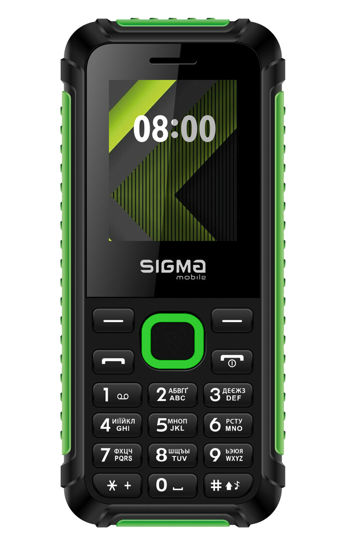 Мобильный телефон Sigma mobile X-style 18 Track Dual Sim Black/Green - Фото 1