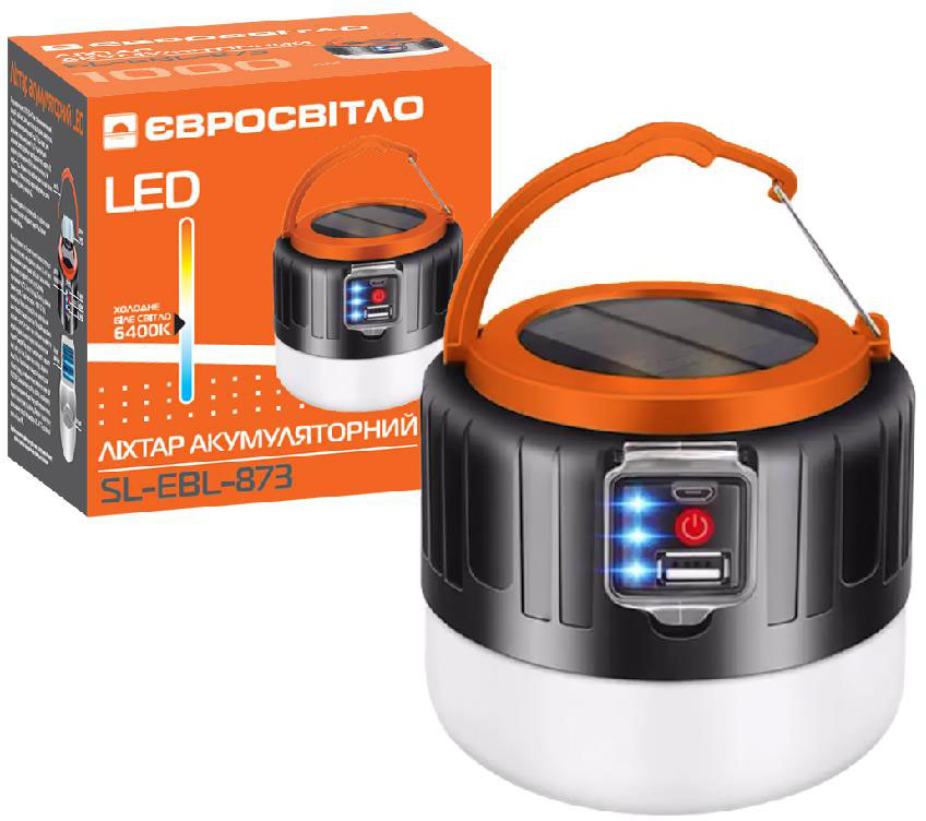 Фонарь аккумуляторный Євросвітло LED SL-EBL-873 6400К (000058388) - Фото 1