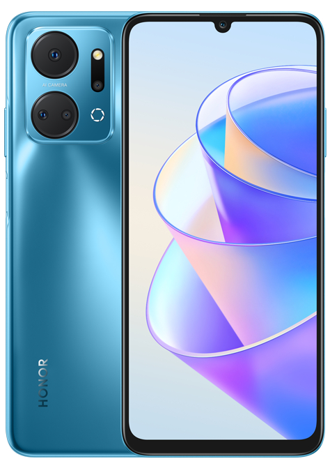 Смартфон Honor X7a 4/128Gb Ocean Blue - Фото 1