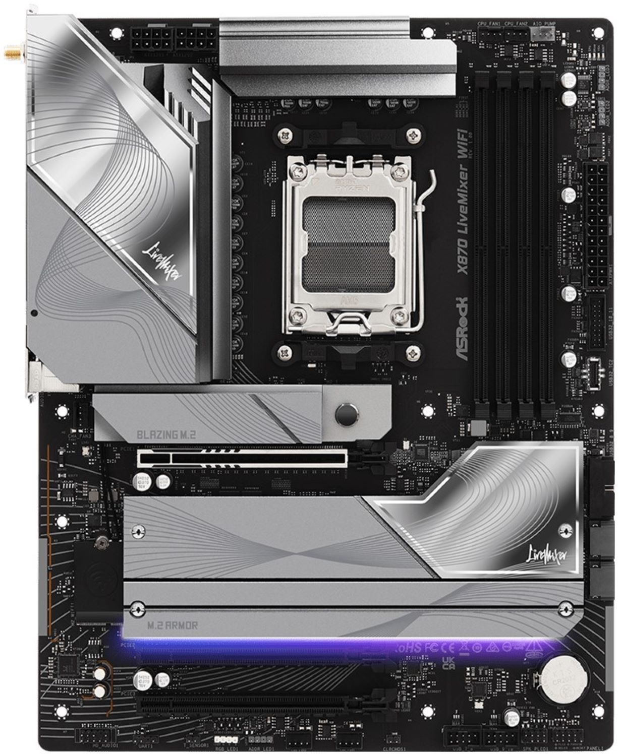 Купить Материнская плата ASRock X870 LIVEMIXER WIFI DDR5 - Фото 1 Материнская плата ASRock X870 LIVEMIXER WIFI DDR5 - Фото 1