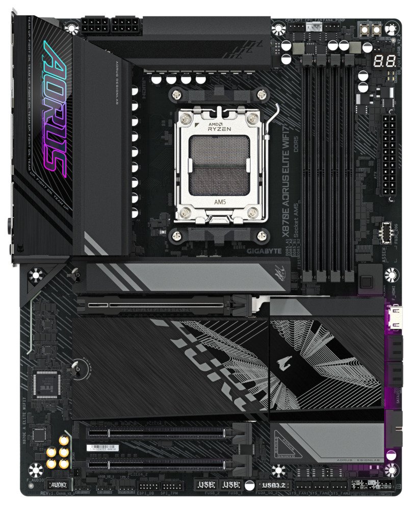 Материнская плата Gigabyte X870E AORUS ELITE WIFI7 DDR5 - Фото 1